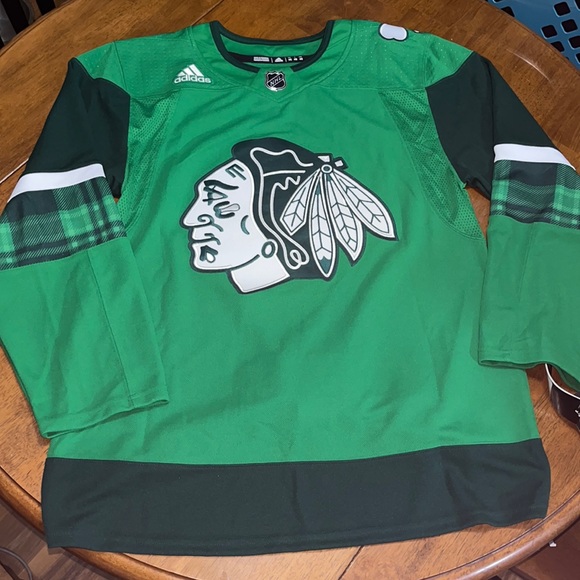 adidas Other - New Chicago Blackhawk St.Patrick’s Jersey. size 46 NHL. Adidas